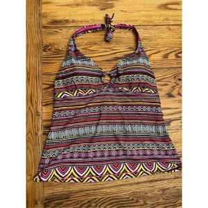 Baltex Aztec print tankini top women’s size 12